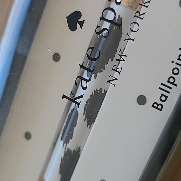 Kate Spade Black and Gold Ballpoint Boxed Pen - Picture 2 of 2